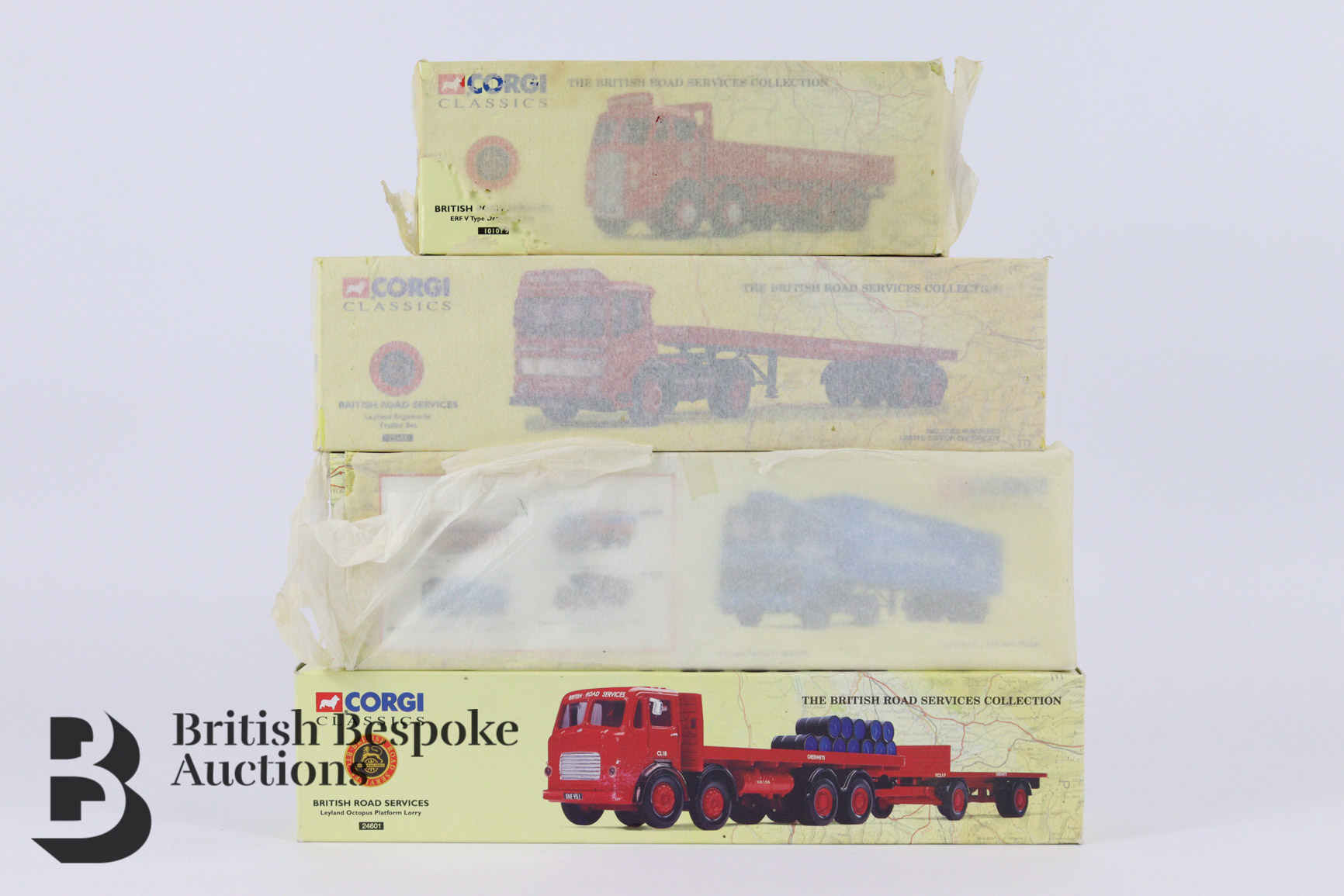 Collection of Corgi Classics British Road Services, includes 23001 Four Transcontinental Box Trailer - Image 2 of 4