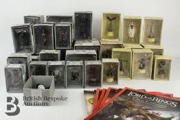 45 Lord of the Rings Collector's Chess Pieces in window display boxes, including a special edition