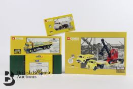 Nine Corgi die-cast Building Britain vehicles, 1:43 scale, including a 12302 'Eastwoods' Foden FG