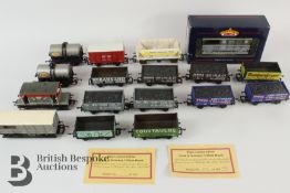 17 Assorted Hornby, Bachmann and Dapol wagons etc. including limited edition sold in aid of GWR