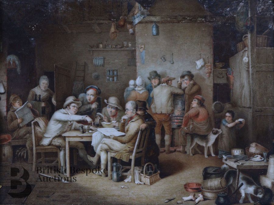 18th Century Genre Painting in the Flemish Style - Image 3 of 3