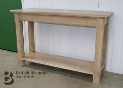 Limed Oak Console Table