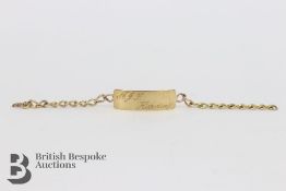 9ct Gold Identity Bracelet