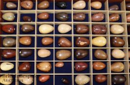 Collection of Treen Turned Eggs