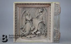 Two 18th Century Oak Ecclesiastical Carved Panels