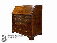 Sir Robert Peel - Georgian Mahogany Drop Front Bureau