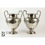 Pair of Silver Plated Wine Coolers