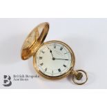 9ct Gold Full Hunter Pocket Watch - Thomas Russell & Sons