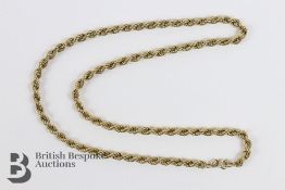 9ct Gold Rope-Link Necklace