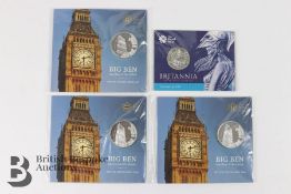 Big Ben 2015 £100 Commemorative Silver Coins