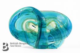Michael Harris Mdina Free Form Glass Sculpture 1970