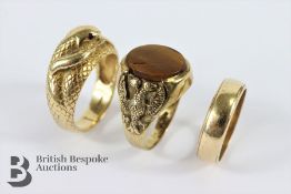 9ct Gold Genteman's Rings