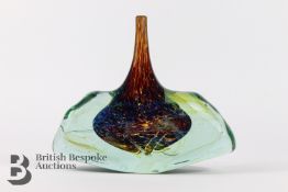 Early Mdina Glass Fish Vase