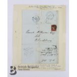 1843 Entire Letter with Maltese Cross