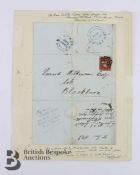 1843 Entire Letter with Maltese Cross