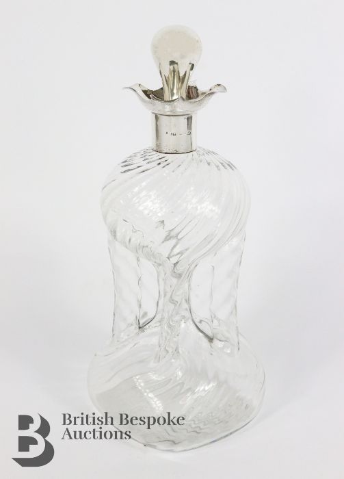 Silver Mounted Glug Glug Decanter