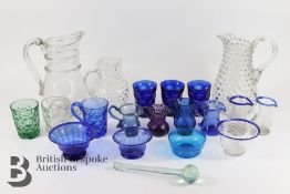 Collection of Antique Coloured Glass