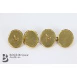 Gentleman's 9ct Gold Cufflinks