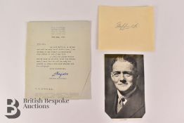 Two Letters Signed by William Morris (1877-1963), Lord Nuffield