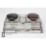 SS Jaguar Clear Glass Inkwell