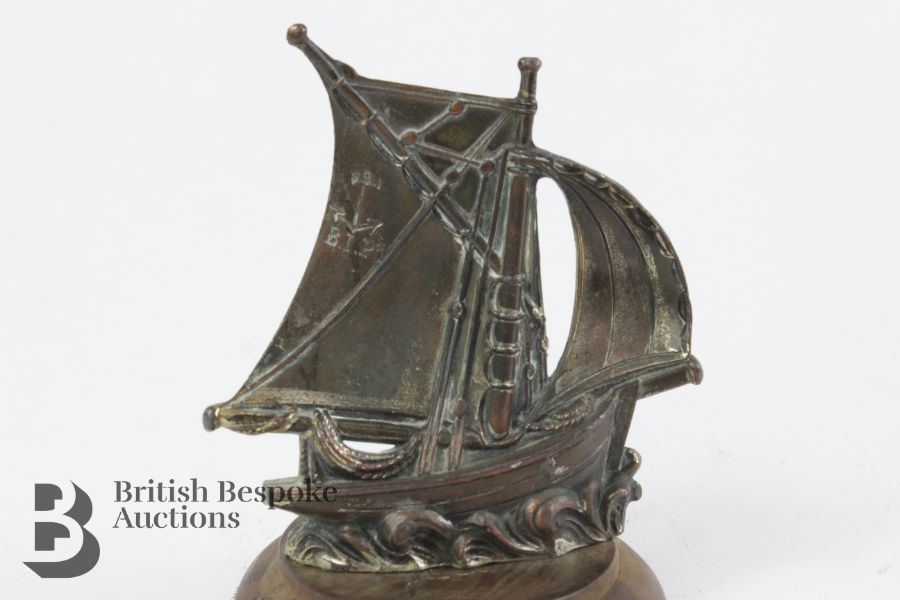 Brass Sailing Ship Mascot - Image 4 of 6