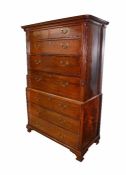 George III Mahogany Chest on Chest