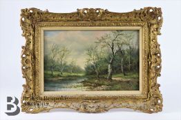 S. William 19th Century Oil on Board