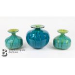 Mdina Blue and Green Ming Vases
