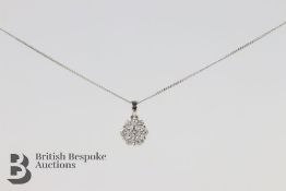 18ct Diamond Pendant Necklace