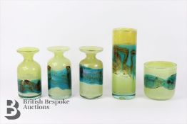Mdina Glass 'Sea and Sand' Vases