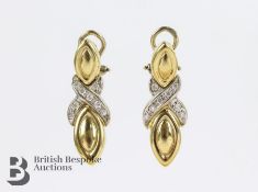 14ct Italian KISS Earrings