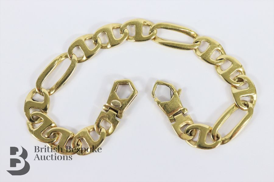 14/15ct Gold Fancy Link Bracelet