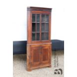 19th Century Oak Standing Corner Cupboard