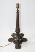 Regency Patinated Bronze Lamp Base