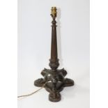 Regency Patinated Bronze Lamp Base