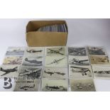 Approx. 270 WWII Military Aircraft Postcards