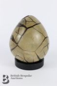 Polished Septarian 'Dragon's Egg' Geode