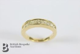 18ct Yellow Gold Half Eternity Ring