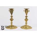 Pair of French Ormulu Candlesticks