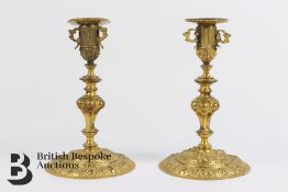 Pair of French Ormulu Candlesticks