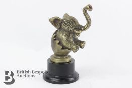 Brass Indian Elephant Car Mascot
