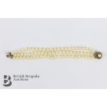 14ct Gold and Pearl Bracelet