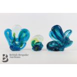 Mdina Glass Free Form Sculptures