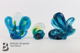 Mdina Glass Free Form Sculptures