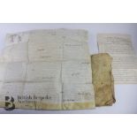 Three 16th and 17th Century Indentures