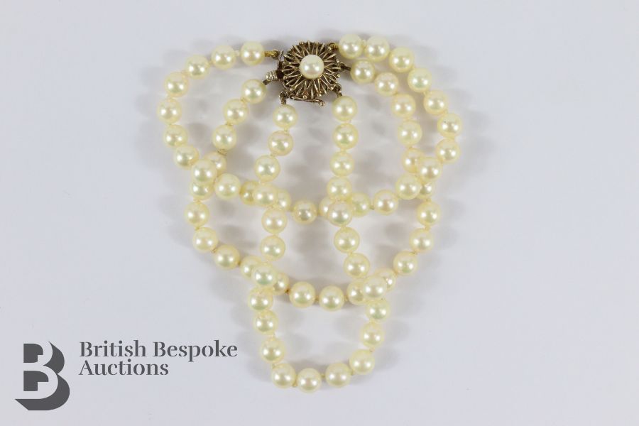 14ct Gold and Pearl Bracelet - Image 4 of 4