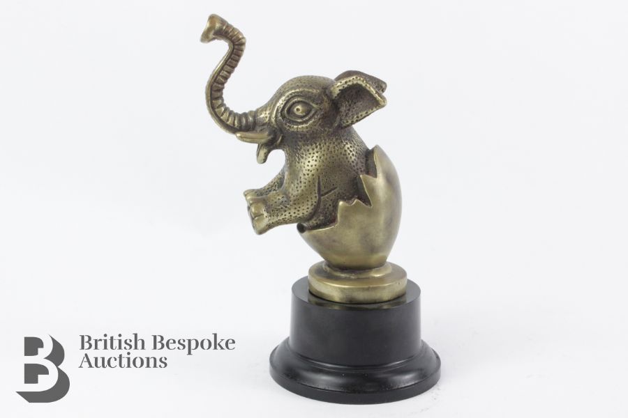 Brass Indian Elephant Car Mascot - Image 3 of 5