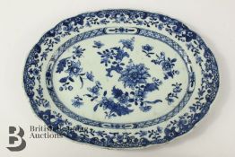 19th Century Chinese Blue and White Plate