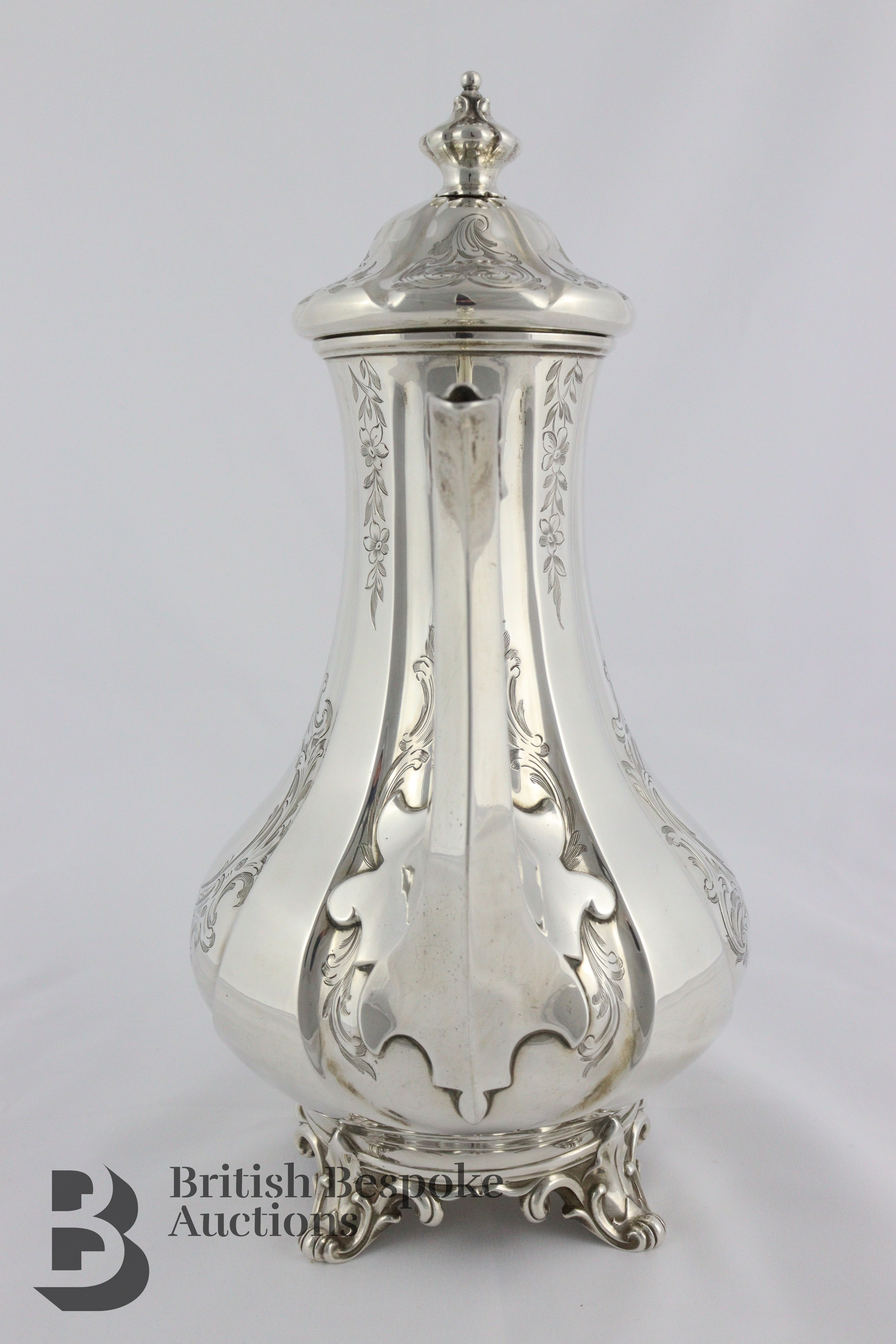 Victorian Silver Coffee Pot - Image 3 of 8