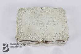Victorian Silver Table Snuff Box